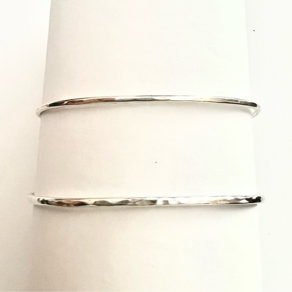 James Avery BLESSED & CROSS hook on style soft hammered bracelets - Picture 11 of 12